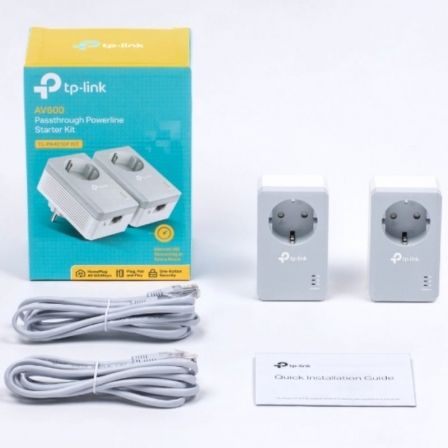 TP-Link TL-PA4010P Kit Adaptador Powerline AV600, 2 Unidades, 600 Mbps, Alcance 300m